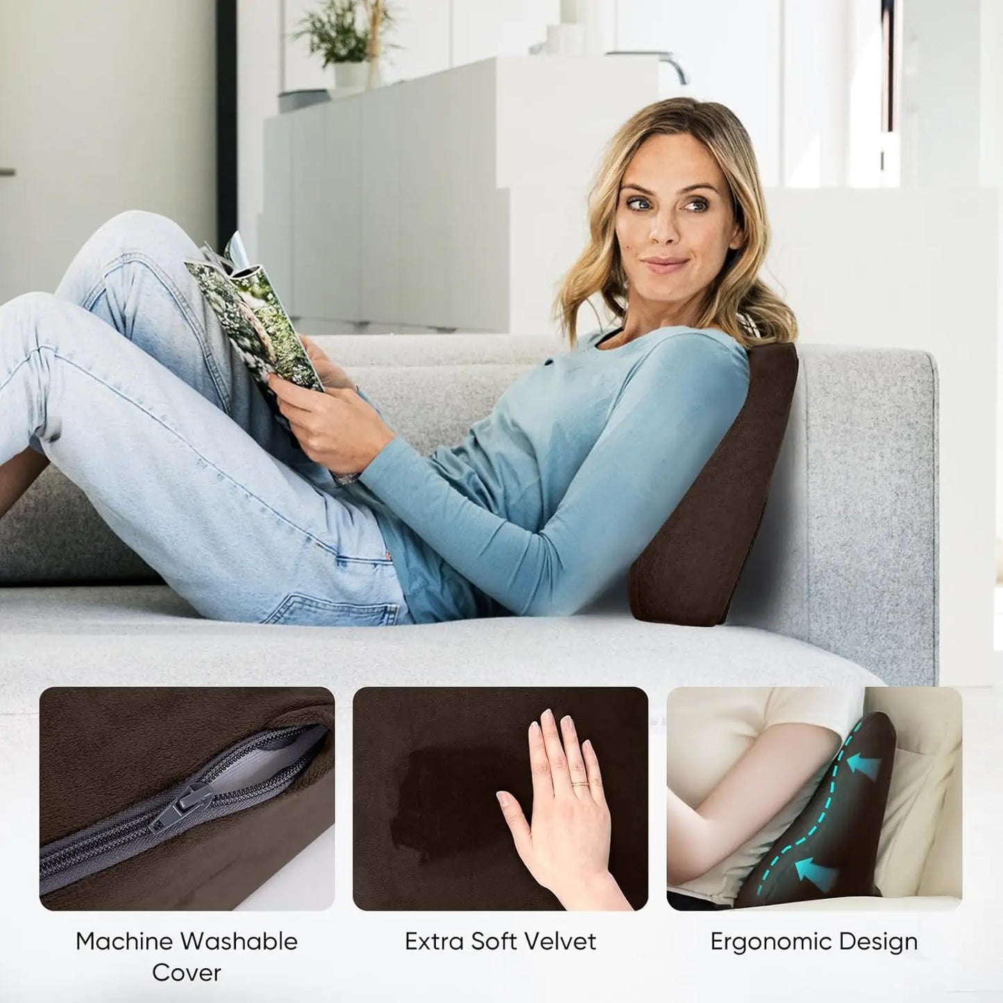 Memory Foam Lumbar Support Pillow