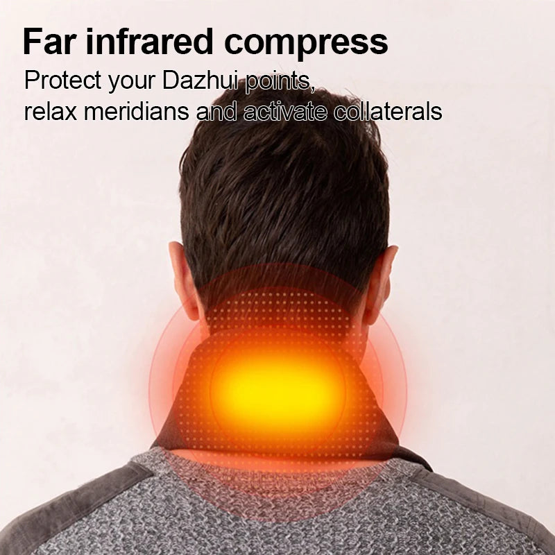 1/2/4PCS Winter Warm Heating Scarf Men Women USB Electric Heating Pads 3 Gear Adjustable Carbon Fiber Heated Clothes Pad Scarfs