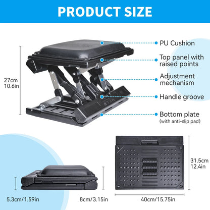 Foldable Height-Adjustable Foot Rest