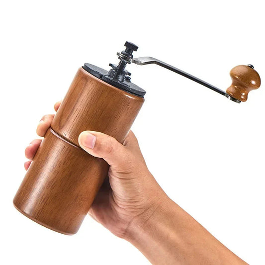 Portable Wooden Hand Coffee Grinder