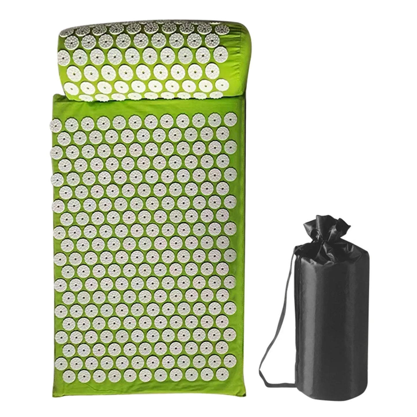 Acupressure Mat & Pillow Set with Storage Bag
