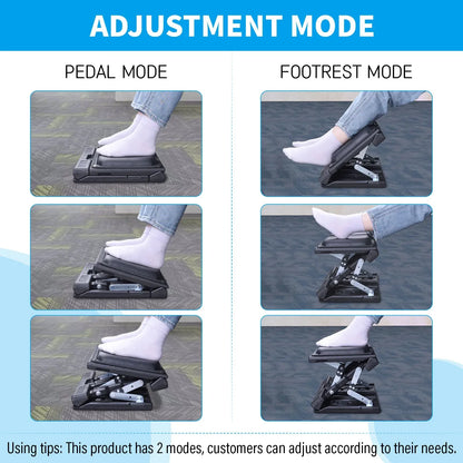 Foldable Height-Adjustable Foot Rest