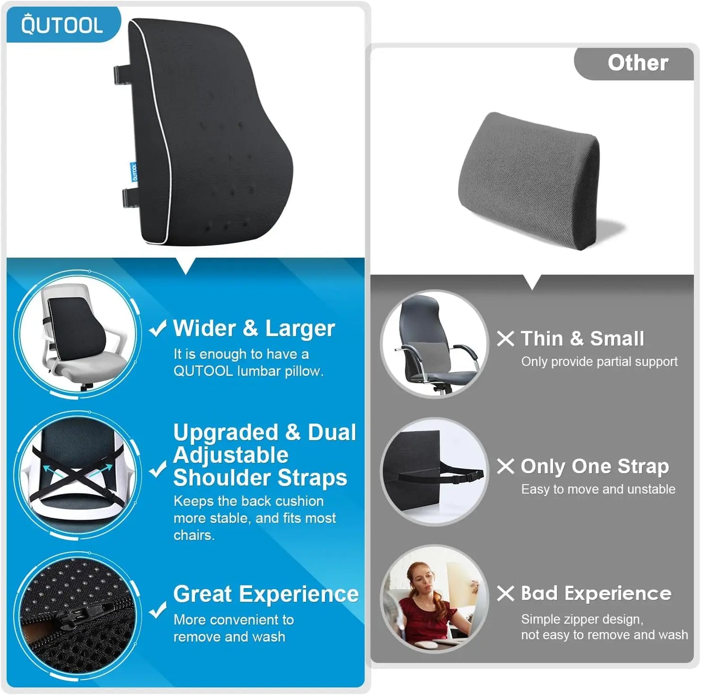Adjustable Lumbar Support Pillow