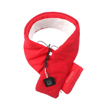 1/2/4PCS Winter Warm Heating Scarf Men Women USB Electric Heating Pads 3 Gear Adjustable Carbon Fiber Heated Clothes Pad Scarfs