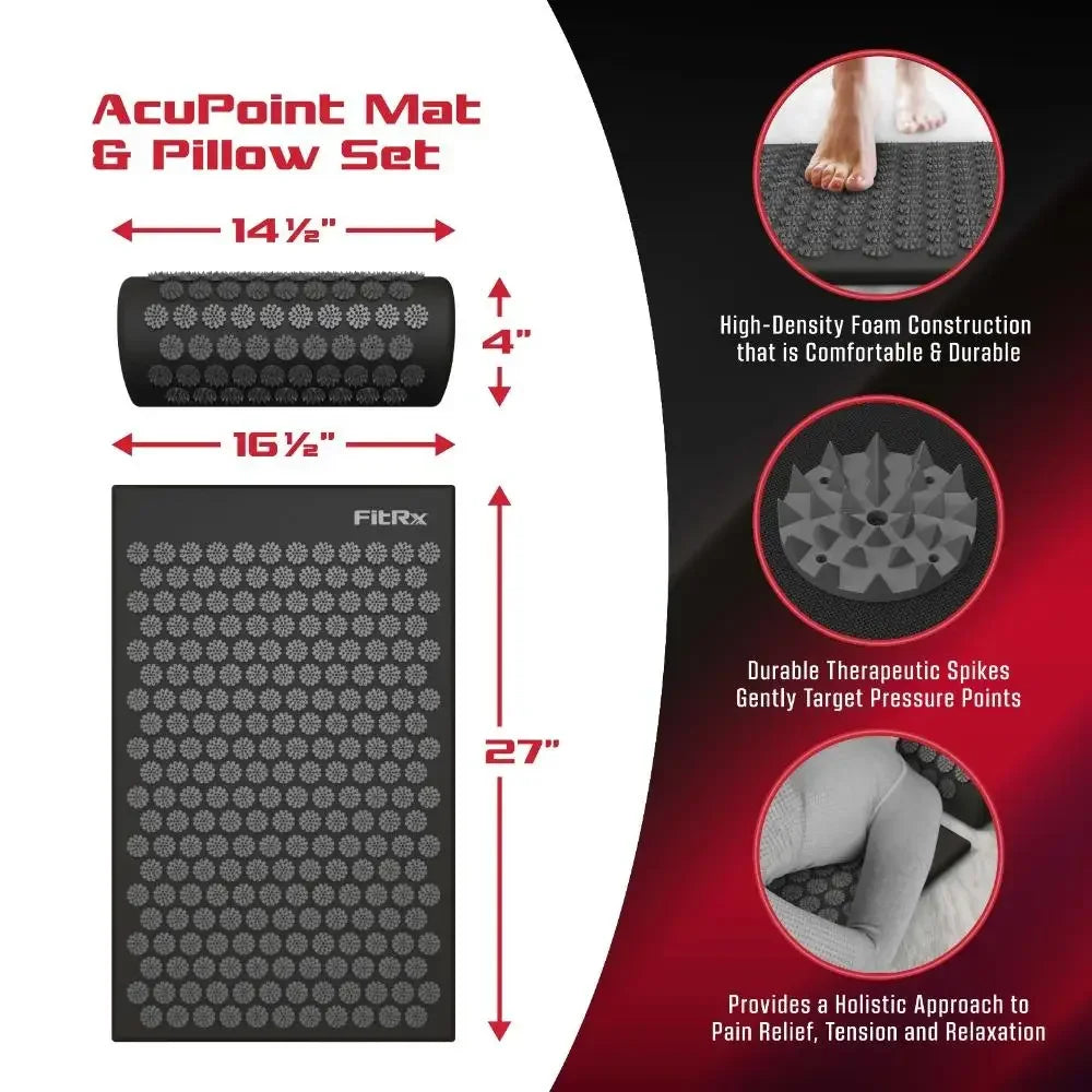 Durable Acupressure Mat & Pillow Set