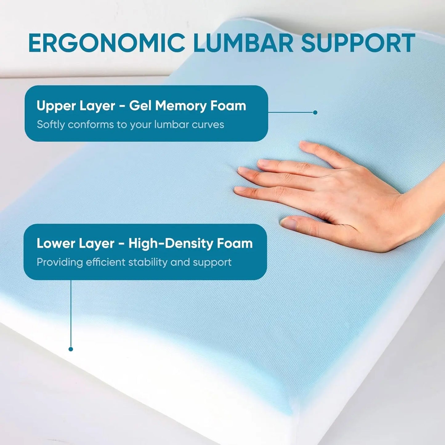 Memory Foam Lumbar Support Pillow