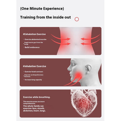 Deep Breathing Trainer Dumbbell with Counter