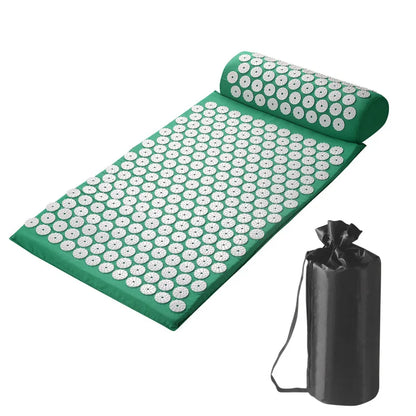 Acupressure Mat & Pillow Set with Storage Bag