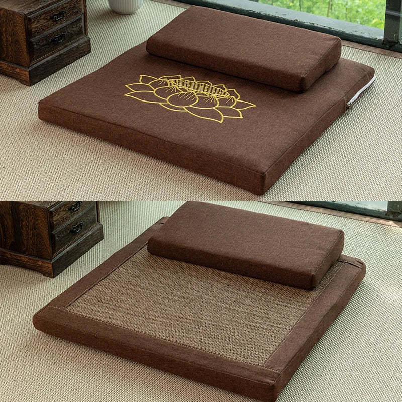 Reversible Zafu & Zabuton Meditation Cushion Set