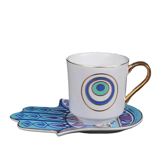 Boutique Turkish Coffee Cup and Saucer