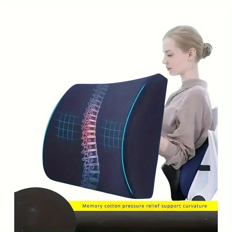 Rectangular Memory Foam Lumbar Cushion