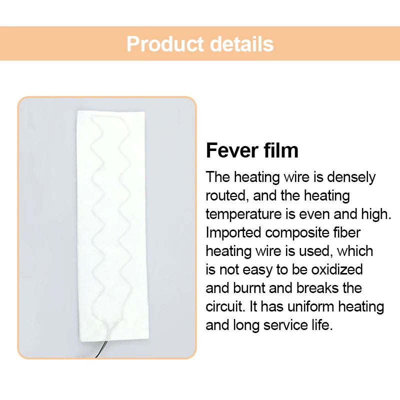 1/2/4PCS Winter Warm Heating Scarf Men Women USB Electric Heating Pads 3 Gear Adjustable Carbon Fiber Heated Clothes Pad Scarfs