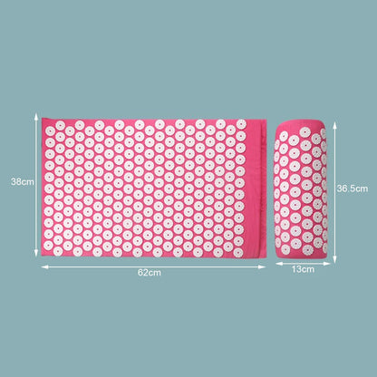Acupressure Mat & Pillow Set with Storage Bag