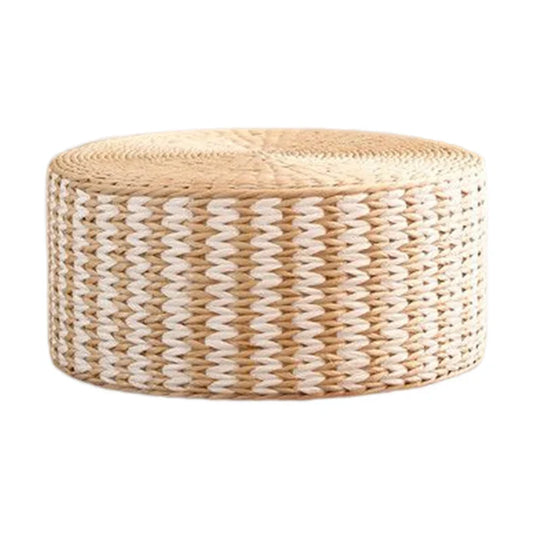 Japanese Woven Straw Tatami Zafu Floor Cushion