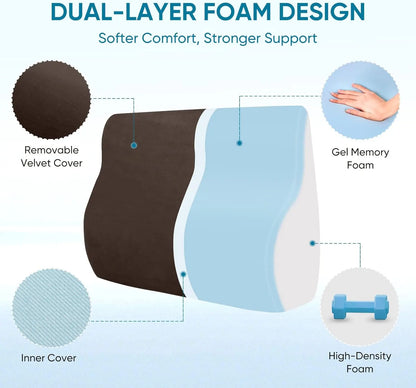 Memory Foam Lumbar Support Pillow