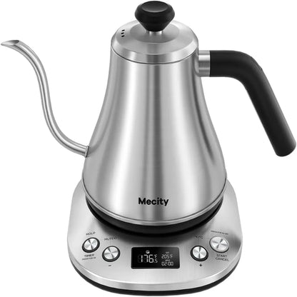 LCD Gooseneck Stainless Steel Electric Kettle