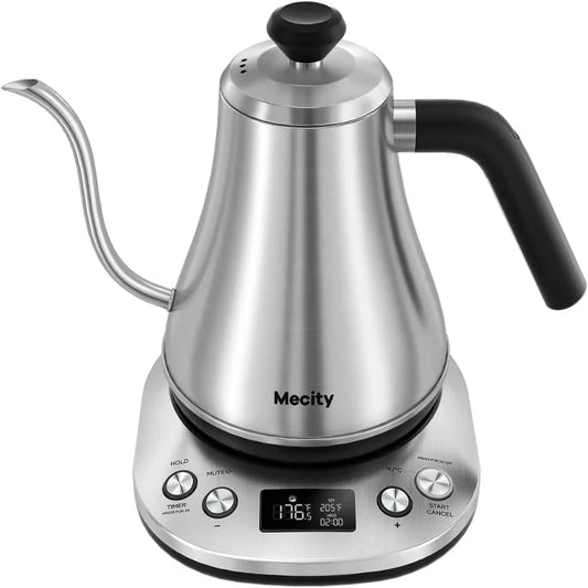 LCD Gooseneck Stainless Steel Electric Kettle