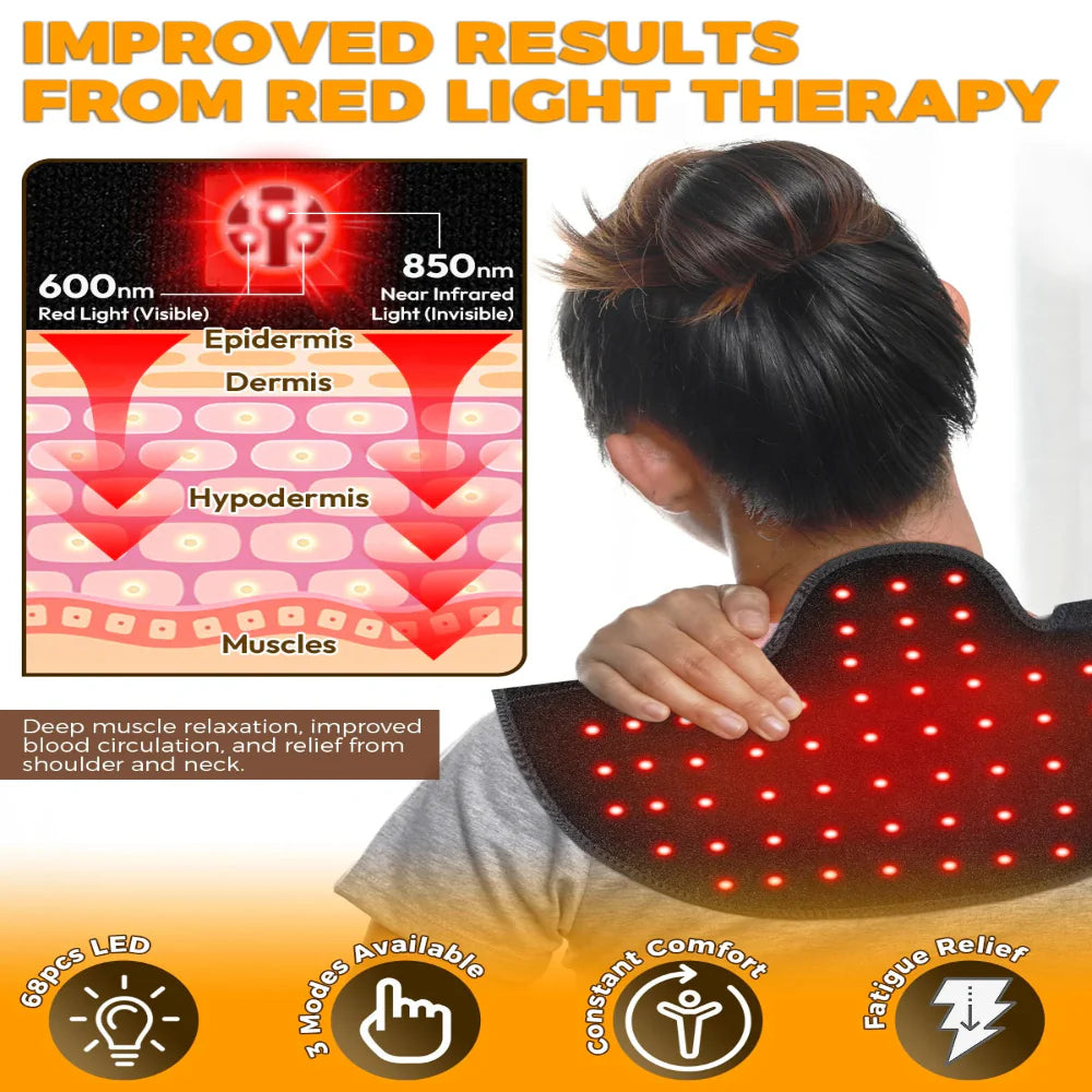 Neck & Shoulder Red Light Therapy Massager