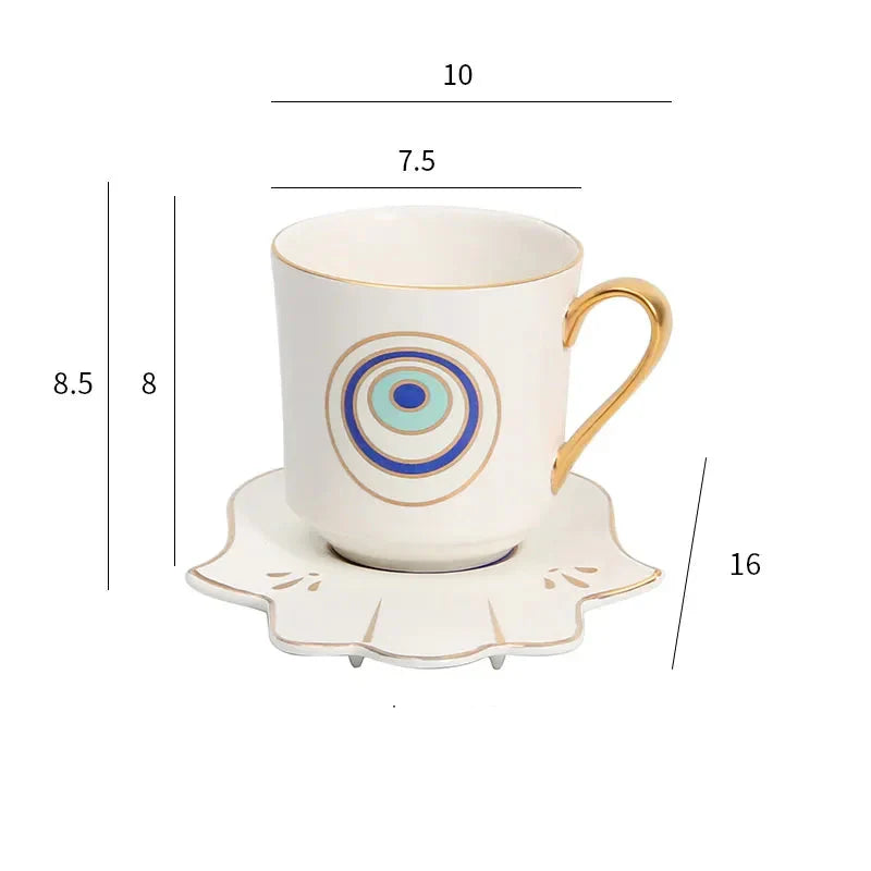 Boutique Turkish Coffee Cup and Saucer