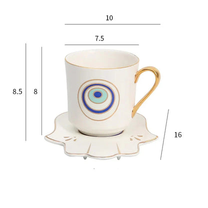 Boutique Turkish Coffee Cup and Saucer
