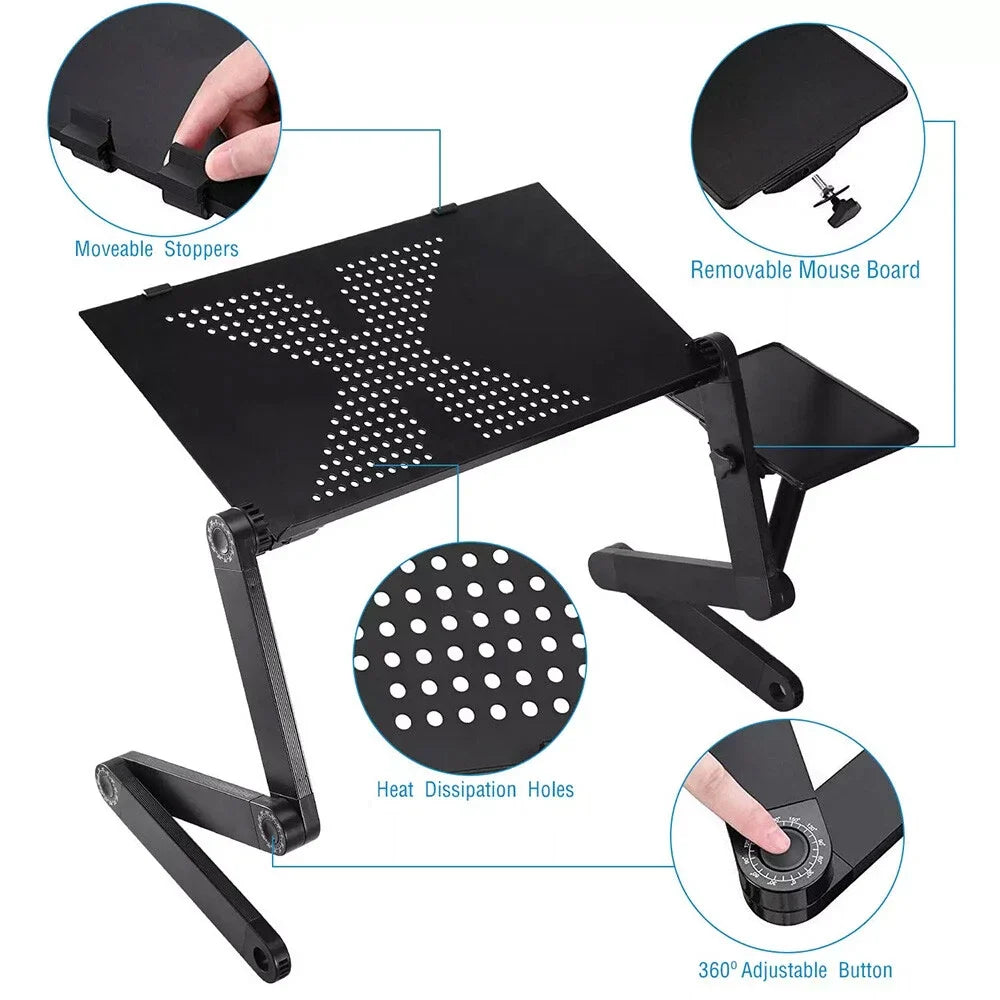 360° Adjustable Aluminum Laptop Table Stand