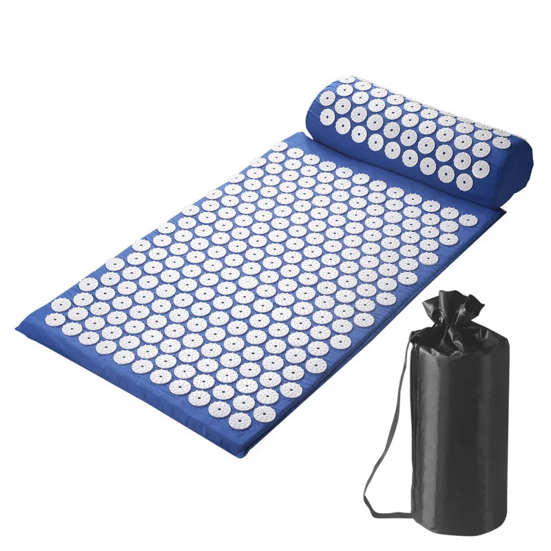 Acupressure Mat & Pillow Set with Storage Bag
