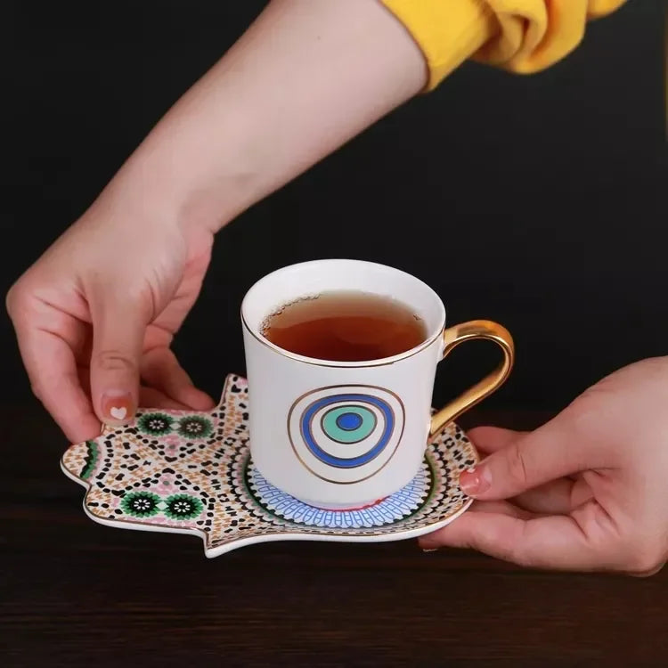 Boutique Turkish Coffee Cup and Saucer