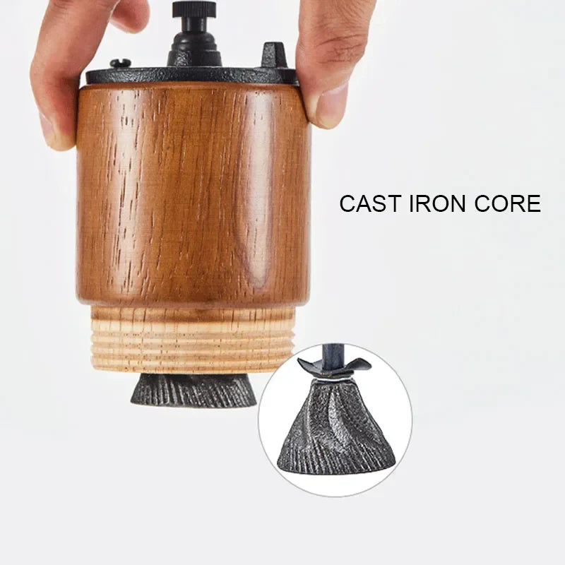 Portable Wooden Hand Coffee Grinder
