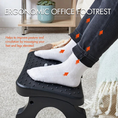 Under Desk Footrest with Massage Rollers
