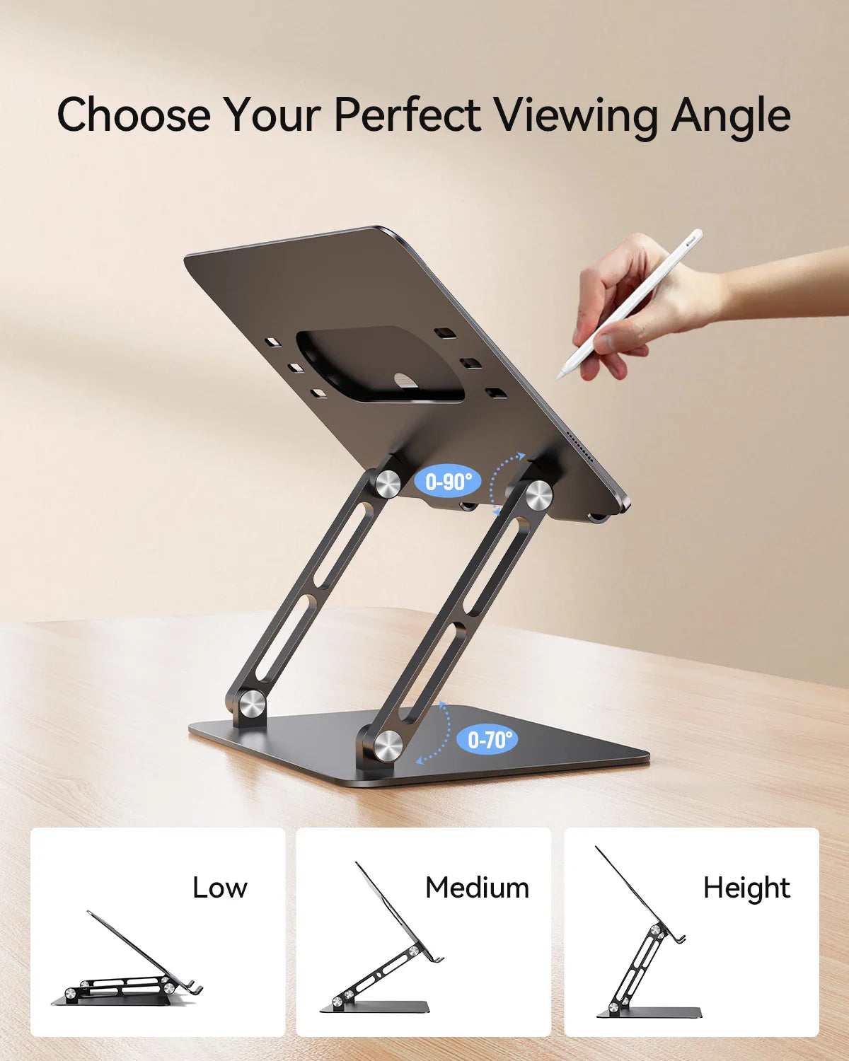 Adjustable Aluminum Laptop Stand
