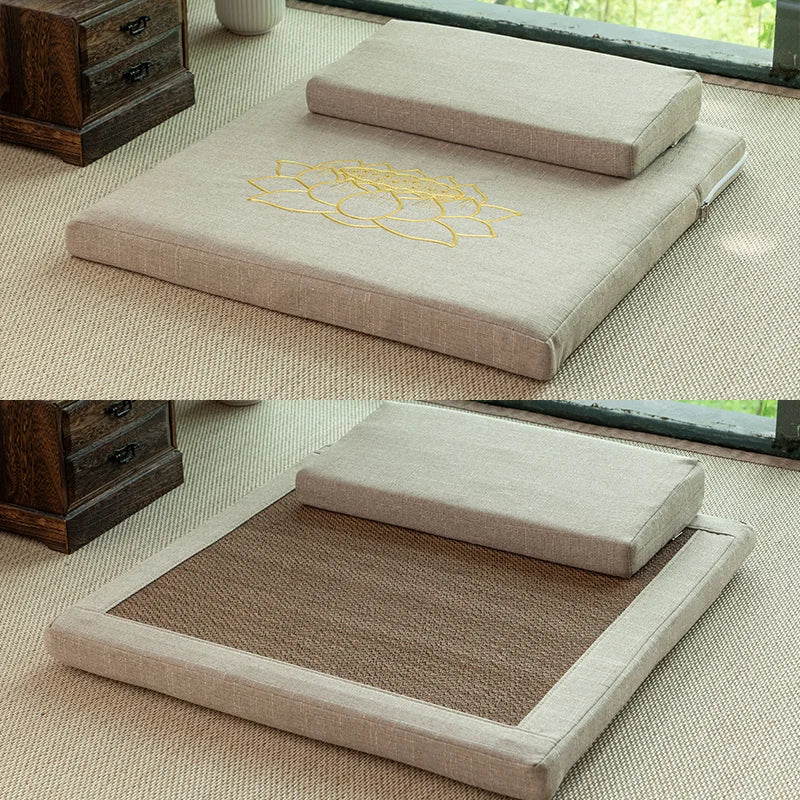 Reversible Zafu & Zabuton Meditation Cushion Set