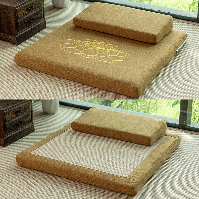 Reversible Zafu & Zabuton Meditation Cushion Set