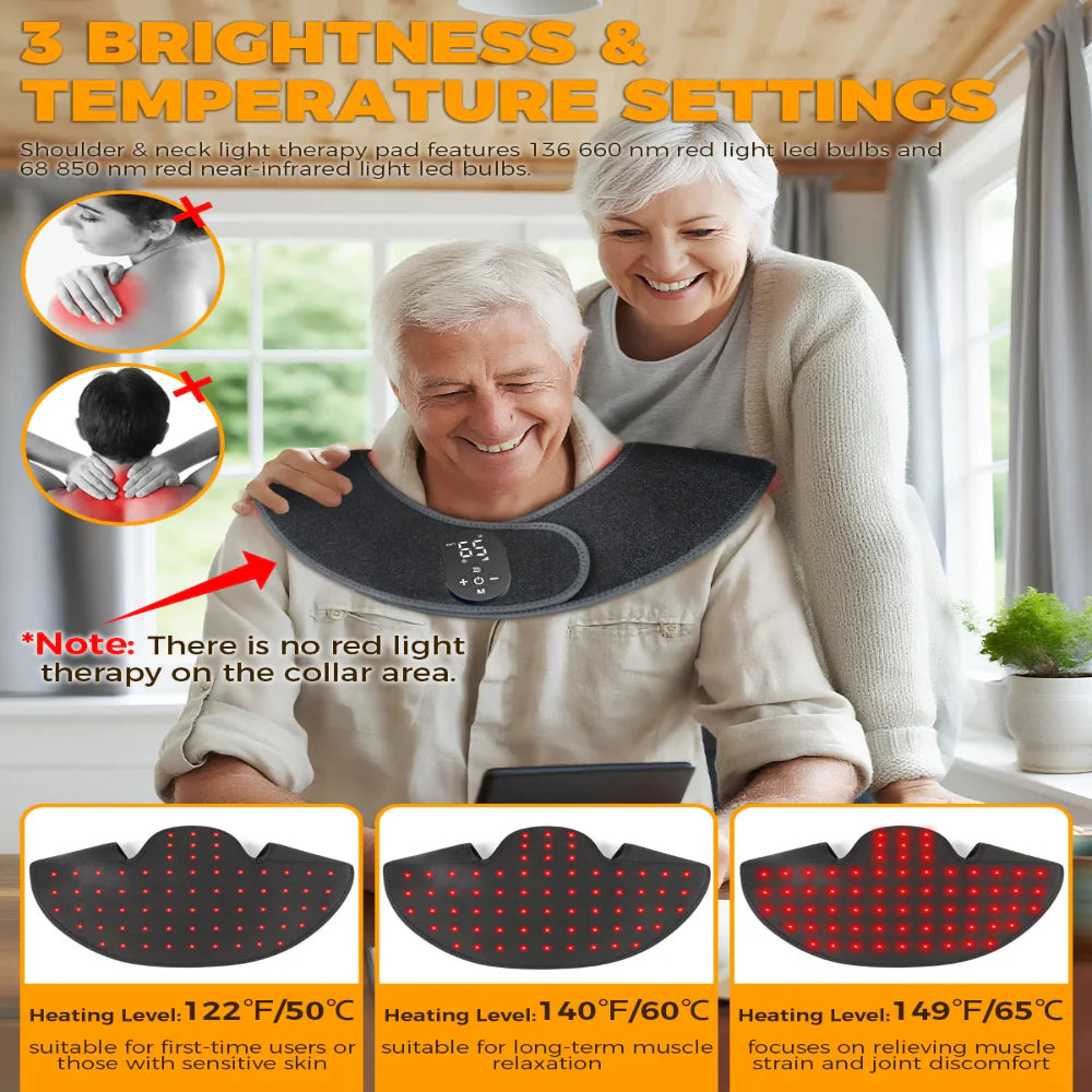 Neck & Shoulder Red Light Therapy Massager