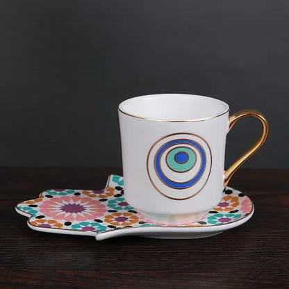Boutique Turkish Coffee Cup and Saucer