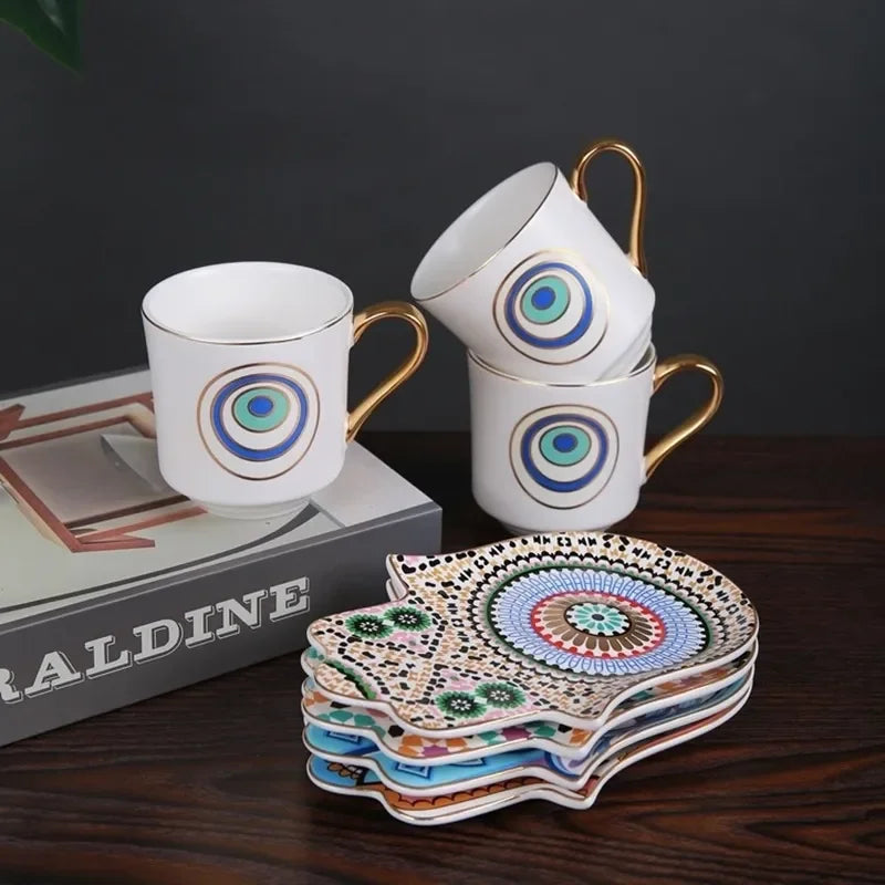 Boutique Turkish Coffee Cup and Saucer