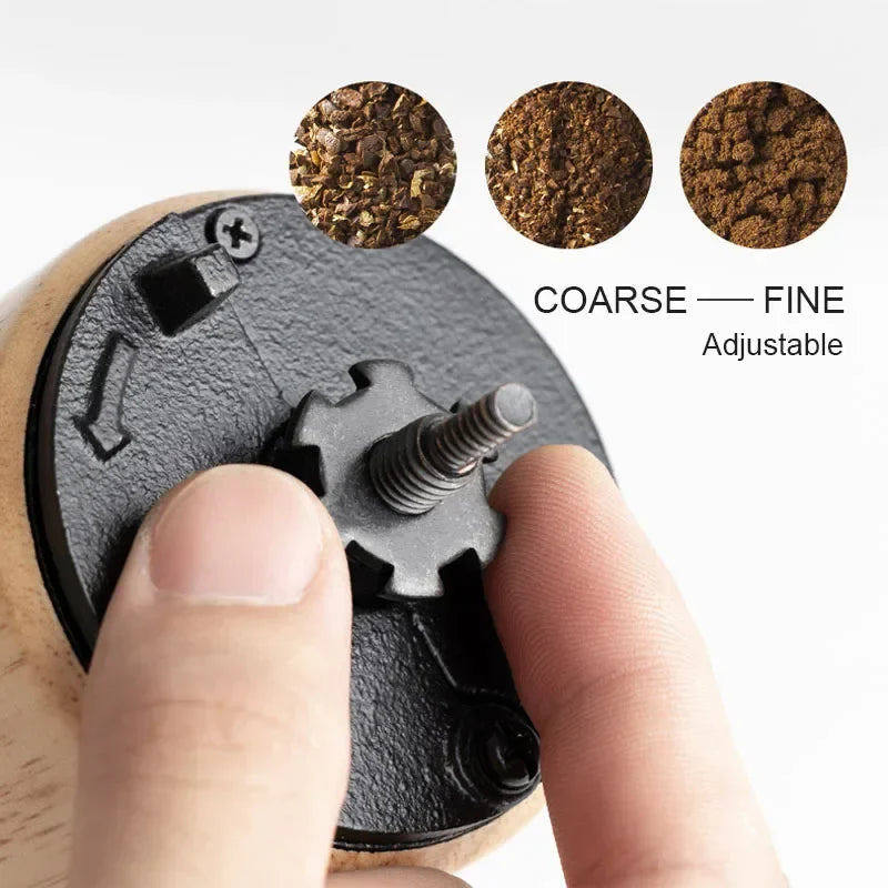 Portable Wooden Hand Coffee Grinder