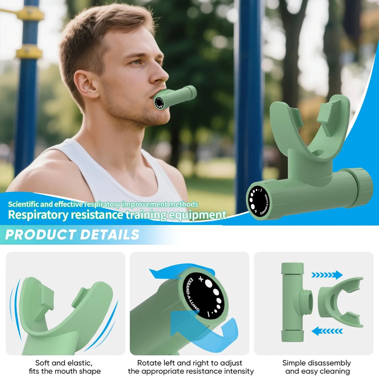 Silicone Lung Training Breathing Exerciser