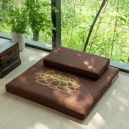 Reversible Zafu & Zabuton Meditation Cushion Set